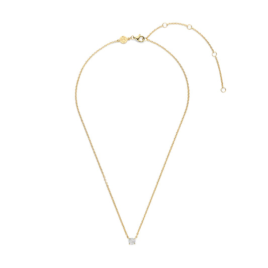 Collana donna punto luce TI SENTO Milano in argento dorato MISURA UNICA