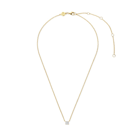 Collana girocollo TI SENTO Milano in argento pvd oro e zircone MISURA UNICA