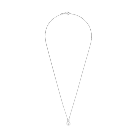 Collana girocollo TI SENTO Milano in argento perla e zircone MISURA UNICA
