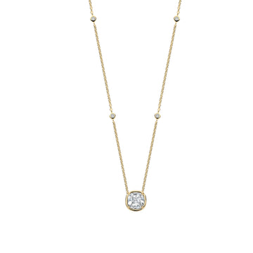 Collana catena Ti Sento in argento placcato oro e zirconi MISURA UNICA
