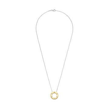 Collana girocollo TI SENTO Milano in argento cerchio dorato MISURA UNICA