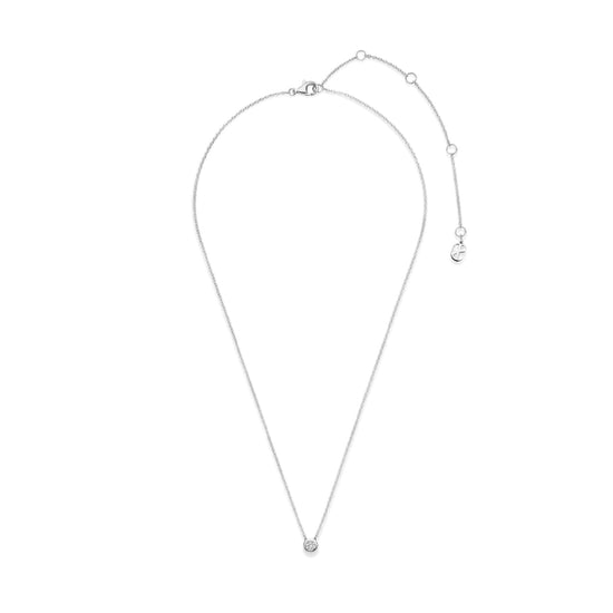 Collana TI SENTO Milano in argento con zircone piccolo centrale MISURA UNICA