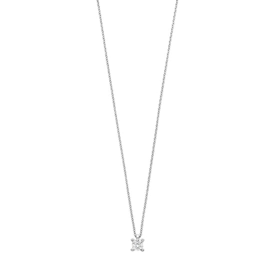 Collana punto luce TI SENTO Milano in argento con zircone MISURA UNICA