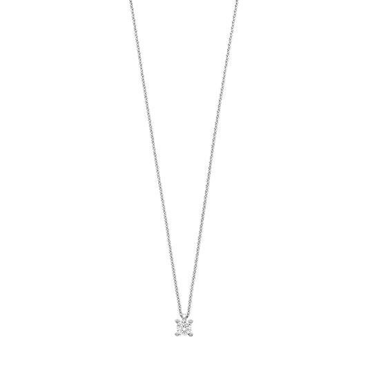 Collana punto luce TI SENTO Milano in argento con zircone MISURA UNICA