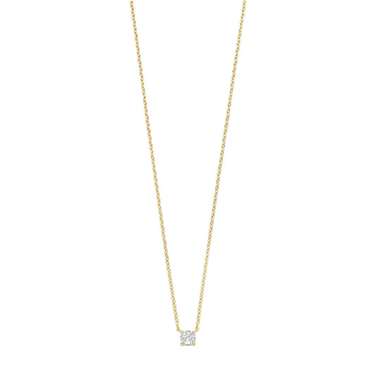 Collana girocollo TI SENTO Milano in argento pvd oro e zircone MISURA UNICA