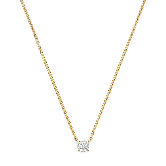 Collana donna punto luce TI SENTO Milano in argento dorato MISURA UNICA