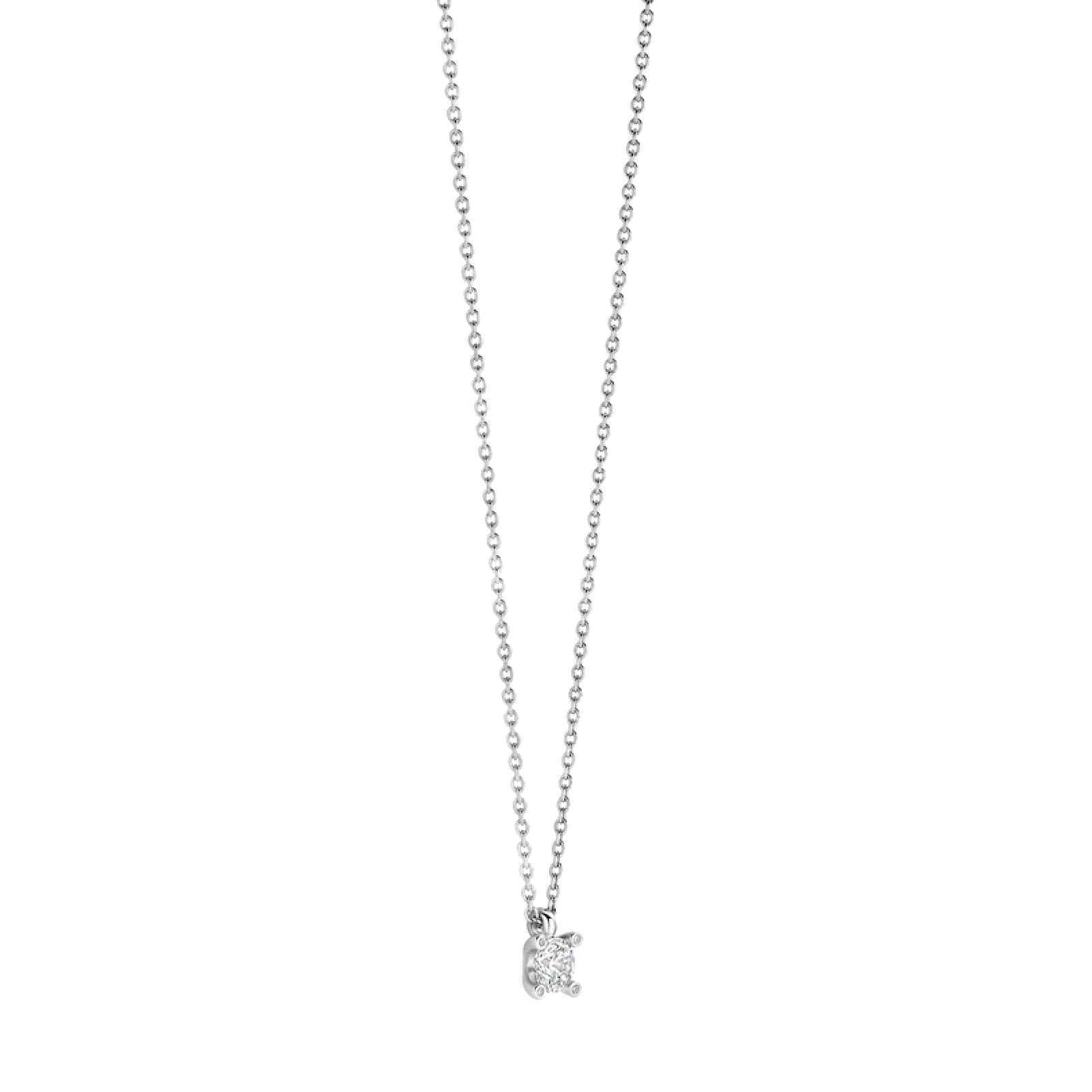 Collana punto luce TI SENTO Milano in argento con zircone MISURA UNICA