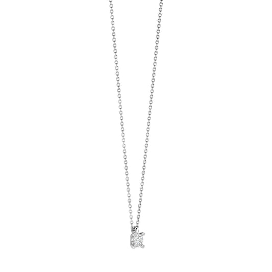 Collana punto luce TI SENTO Milano in argento con zircone MISURA UNICA