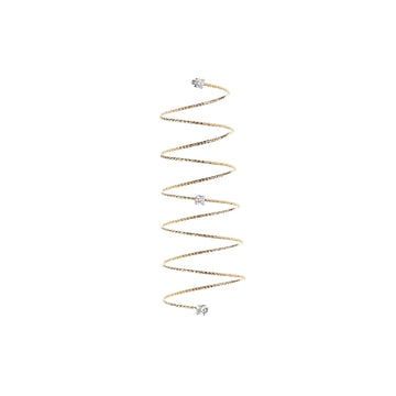 Anello donna MagicWire Perfect filo a spirale in oro giallo 3 diamanti 0,06ct 45-AS-GD-01-1