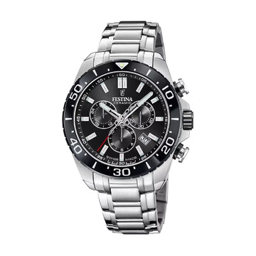 Orologio cronografo Festina con quadrante nero da uomo MISURA UNICA