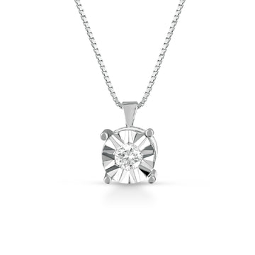 Collana punto luce PG Gioielli oro 18kt diamante 0,04ct G VS 40 cm
