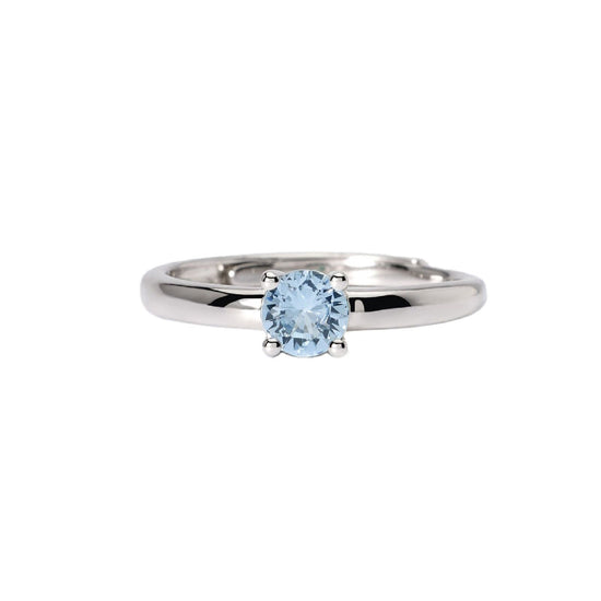 anello da donna mabina isabel in argento e zircone azzurro 523404