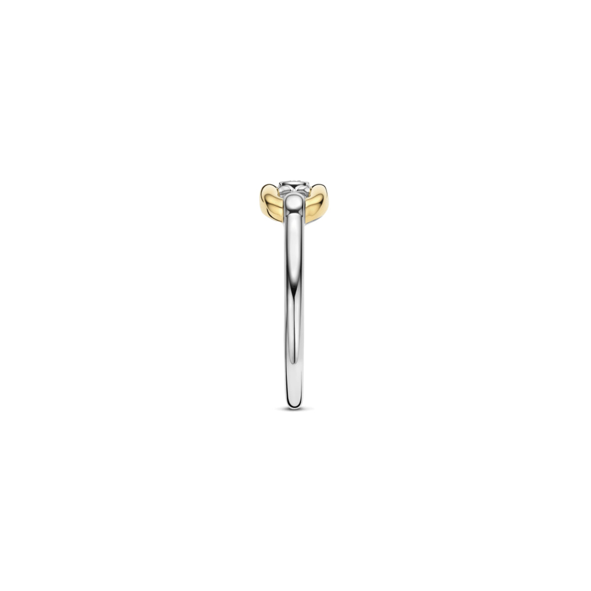 Anello Ti Sento in argento e placcato oro con zircone 12