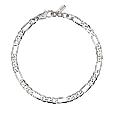 bracciale catena mabina uomo millennium in argento 925 con catena figaro 533831