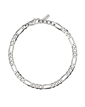 Bracciale catena da uomo della collezione Mabina Uomo Millennium in argento 925 con catena figaro 533831