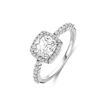 Anello TI SENTO Milano in argento con zircone quadrato 14