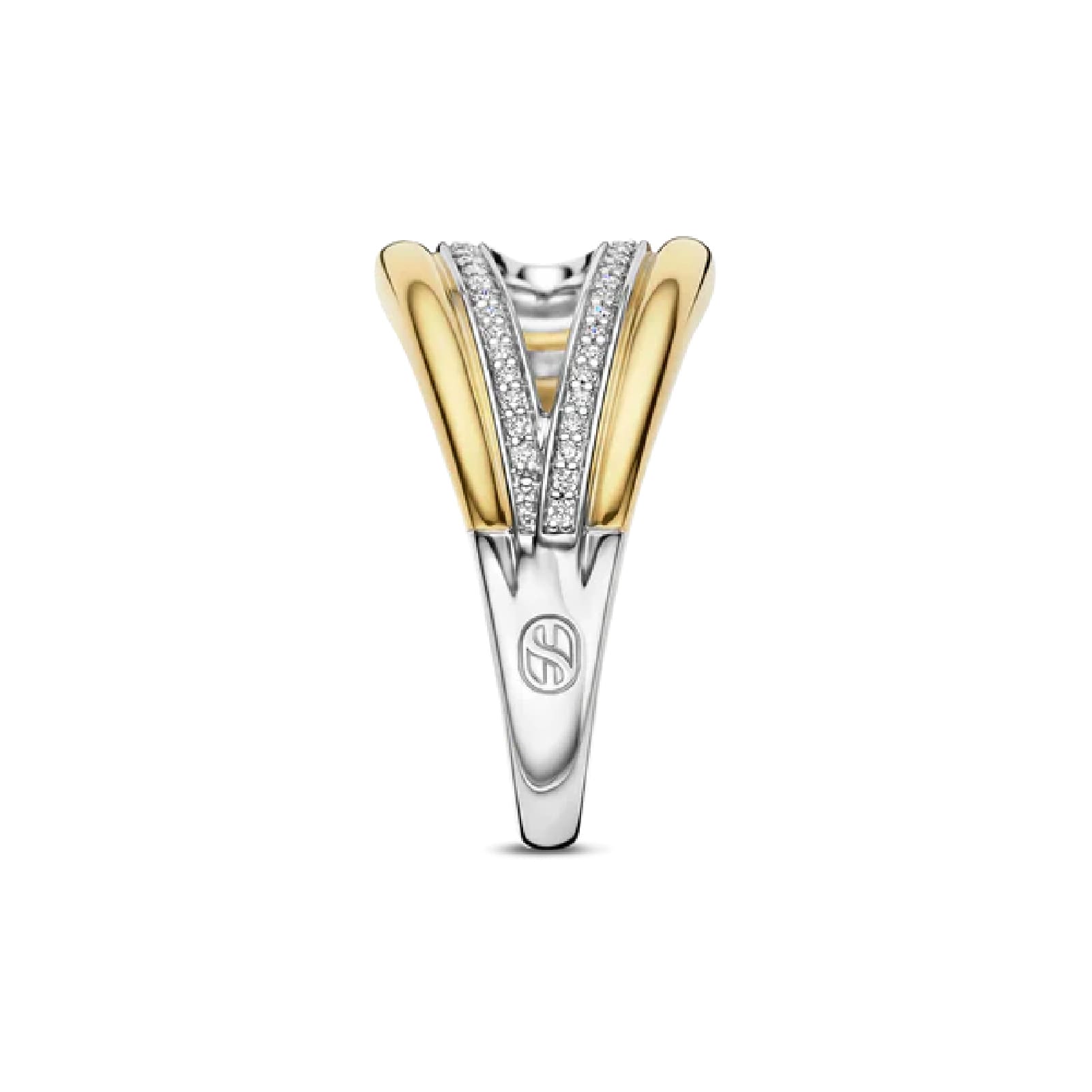 Anello TI SENTO Milano in argento con zirconi forma ovale 14