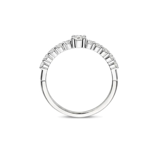 Anello solitario TI SENTO Milano in argento e zircone centrale 14