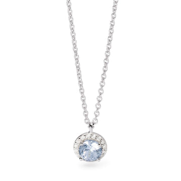 collana donna mabina revival in argento con acquamarina e zirconi 553714