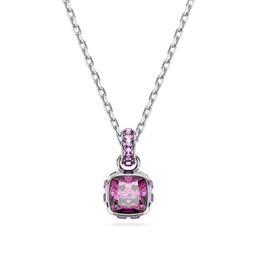 Collana donna Swarovski Birthstone cristallo viola ciondolo febbraio 5651708-1