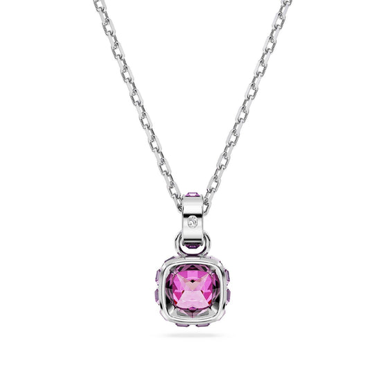 Collana donna Swarovski Birthstone cristallo viola ciondolo febbraio 5651708-2