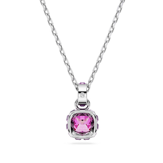 Collana donna Swarovski Birthstone cristallo viola ciondolo febbraio 5651708-2