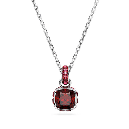 Collana donna Swarovski Birthstone cristallo rosso ciondolo gennaio 5651709-1