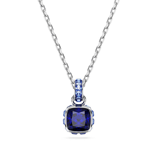 Collana donna Swarovski Birthstone cristallo blu ciondolo settembre 5651790-1