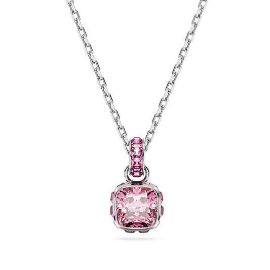 Collana donna Swarovski Birthstone cristallo rosa ciondolo ottobre 5651791-1