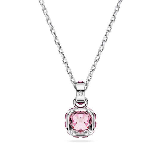 Collana donna Swarovski Birthstone cristallo rosa ciondolo ottobre 5651791-2