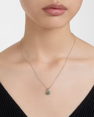 Collana girocollo da donna Swarovski Birthstone in lega di metalli rodiata con cristallo verde del mese di maggio 5651793
