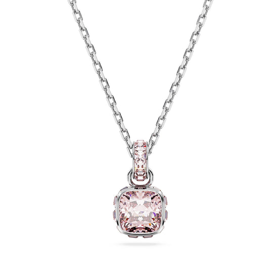 Collana donna Swarovski Birthstone cristallo rosa ciondolo giugno 5652044-1