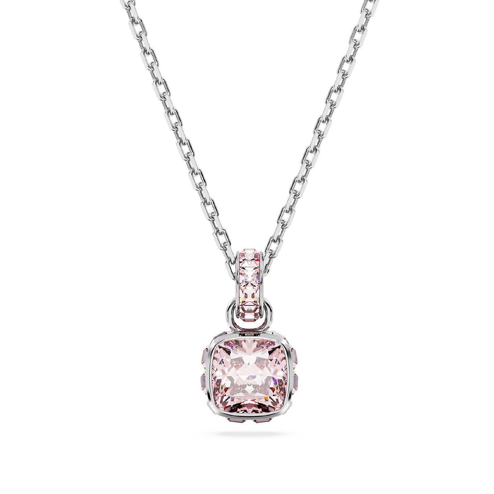 Collana donna Swarovski Birthstone cristallo rosa ciondolo giugno 5652044-1