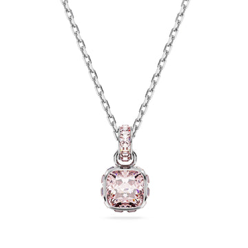 Collana donna Swarovski Birthstone cristallo rosa ciondolo giugno 5652044-1