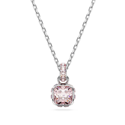 Collana donna Swarovski Birthstone cristallo rosa ciondolo giugno 5652044-1