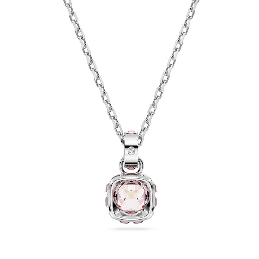 Collana donna Swarovski Birthstone cristallo rosa ciondolo giugno 5652044-2