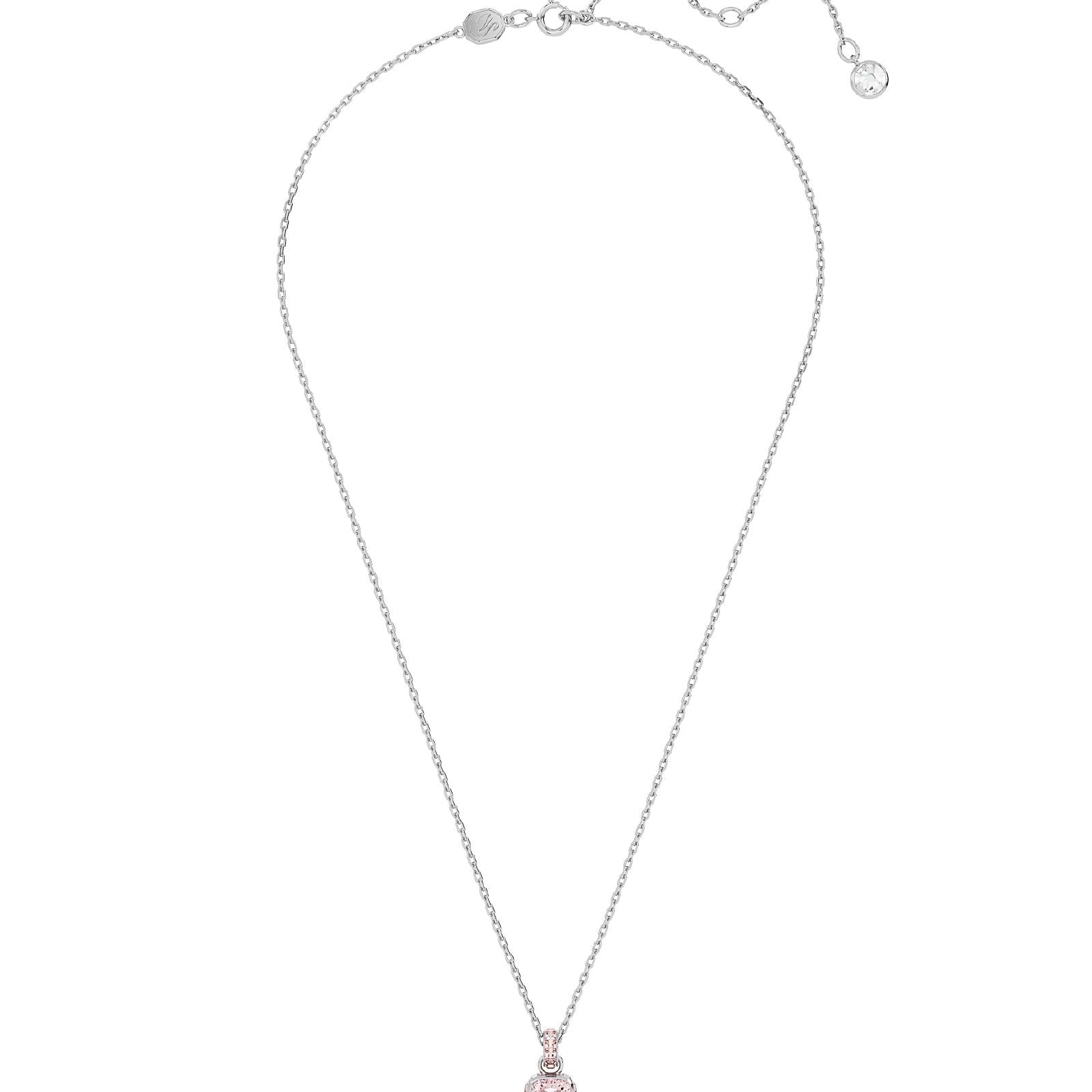 Collana donna Swarovski Birthstone cristallo rosa ciondolo giugno 5652044-3
