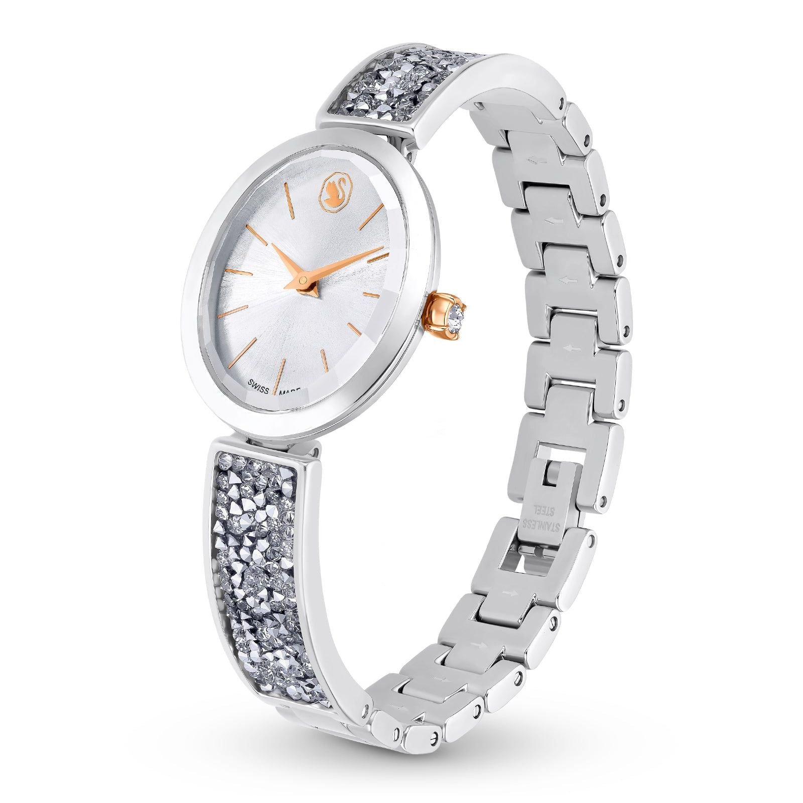 Orologio solo tempo Swarovski Crystal Rock Oval da donna 5656878-1