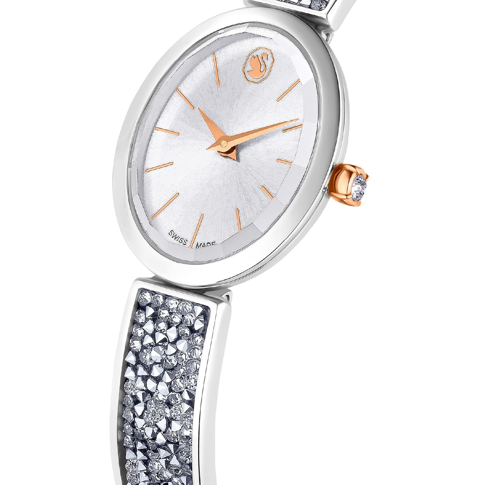 Orologio solo tempo Swarovski Crystal Rock Oval da donna 5656878-3