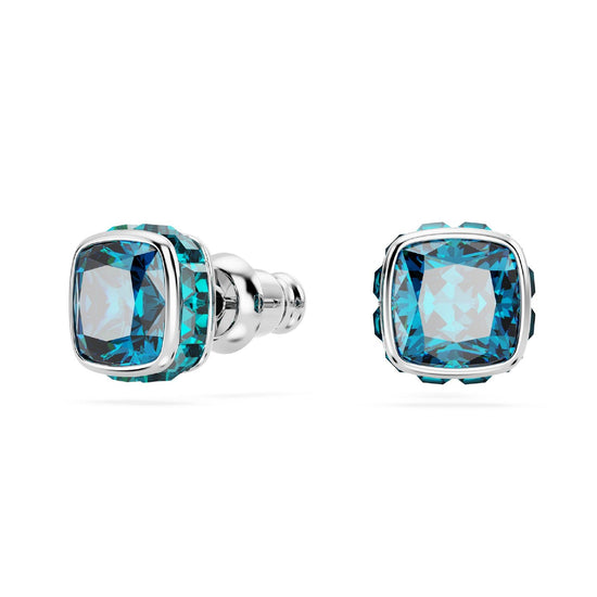 Orecchini punto luce donna Swarovski Birthstone cristallo blu dicembre 5660796-1