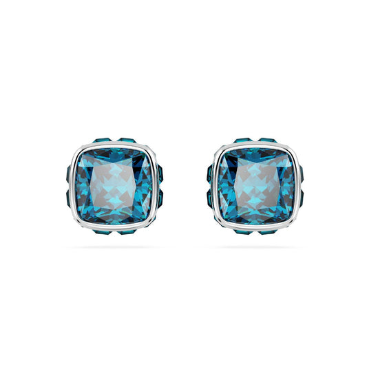 Orecchini punto luce donna Swarovski Birthstone cristallo blu dicembre 5660796-2