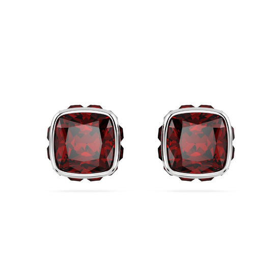 Orecchini punto luce donna Swarovski Birthstone cristallo rosso gennaio 5660798-2