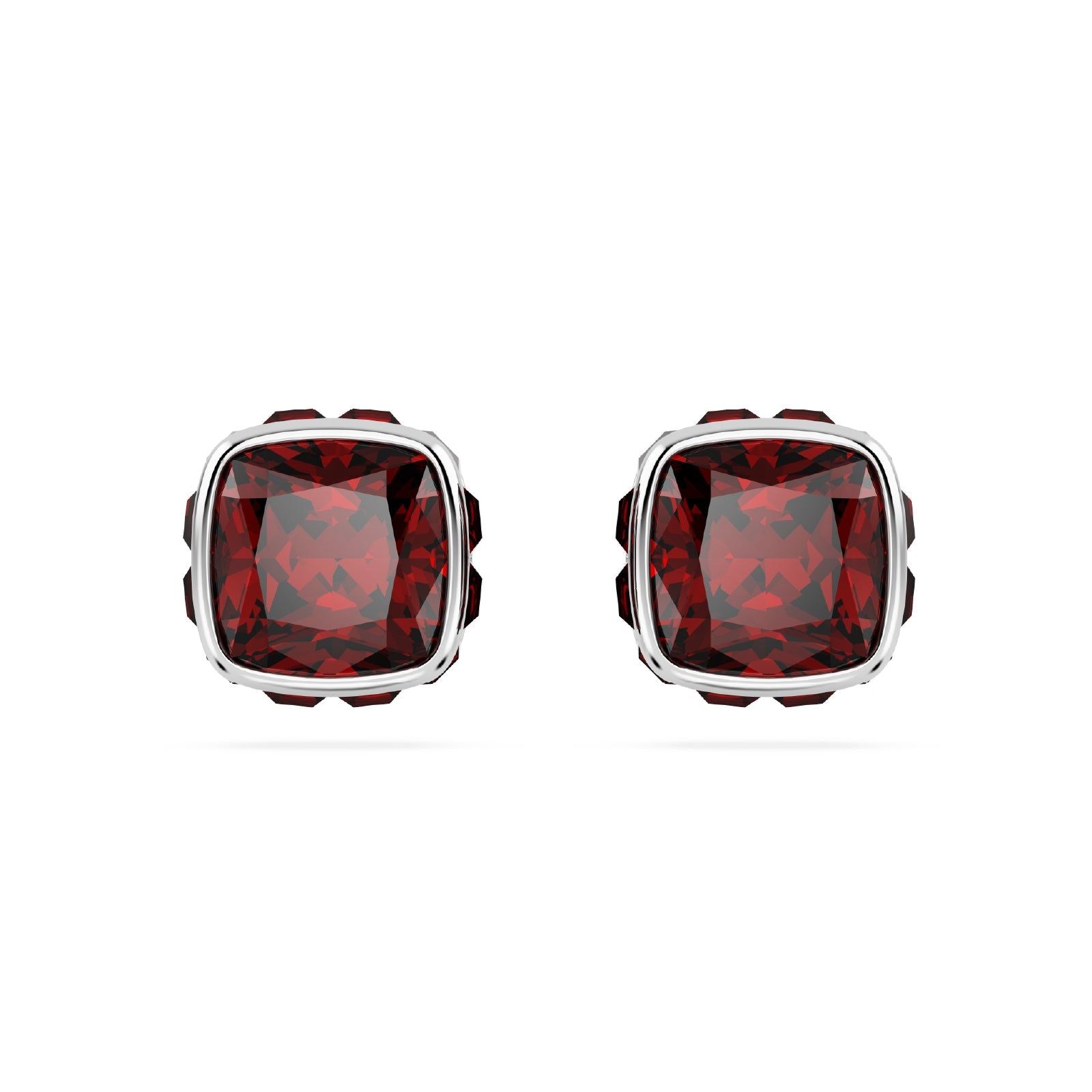 Orecchini punto luce donna Swarovski Birthstone cristallo rosso gennaio 5660798-2
