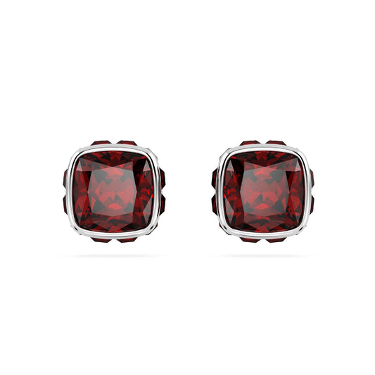 Orecchini punto luce donna Swarovski Birthstone cristallo rosso gennaio 5660798-2