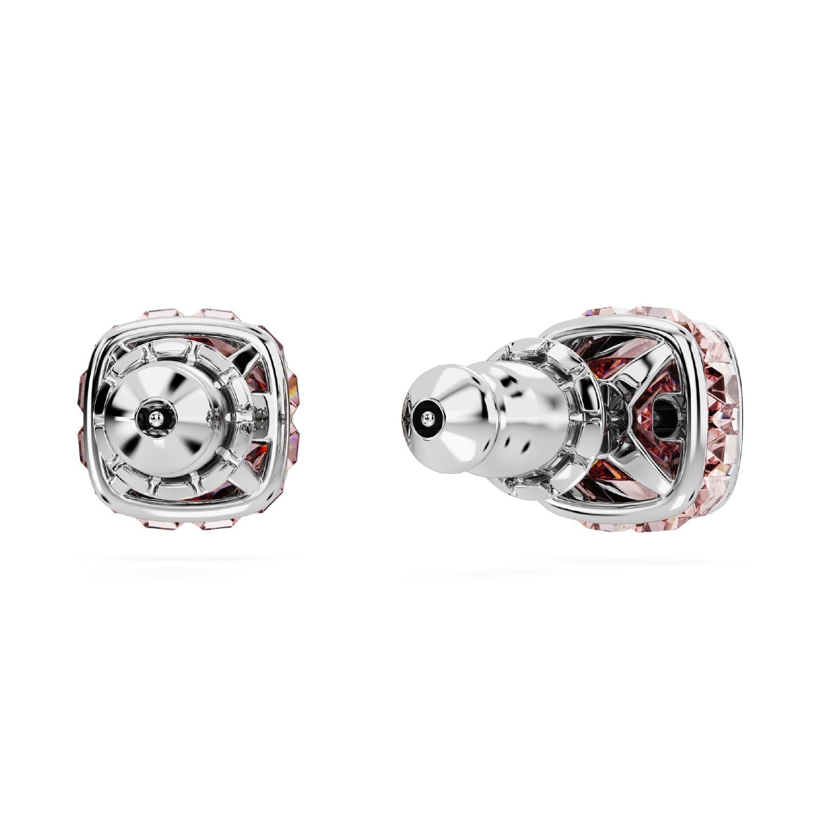 Orecchini punto luce donna Swarovski Birthstone cristallo rosa giugno 5660799-3
