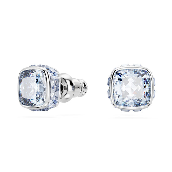 Orecchini punto luce donna Swarovski Birthstone cristallo azzurro marzo 5660800-1
