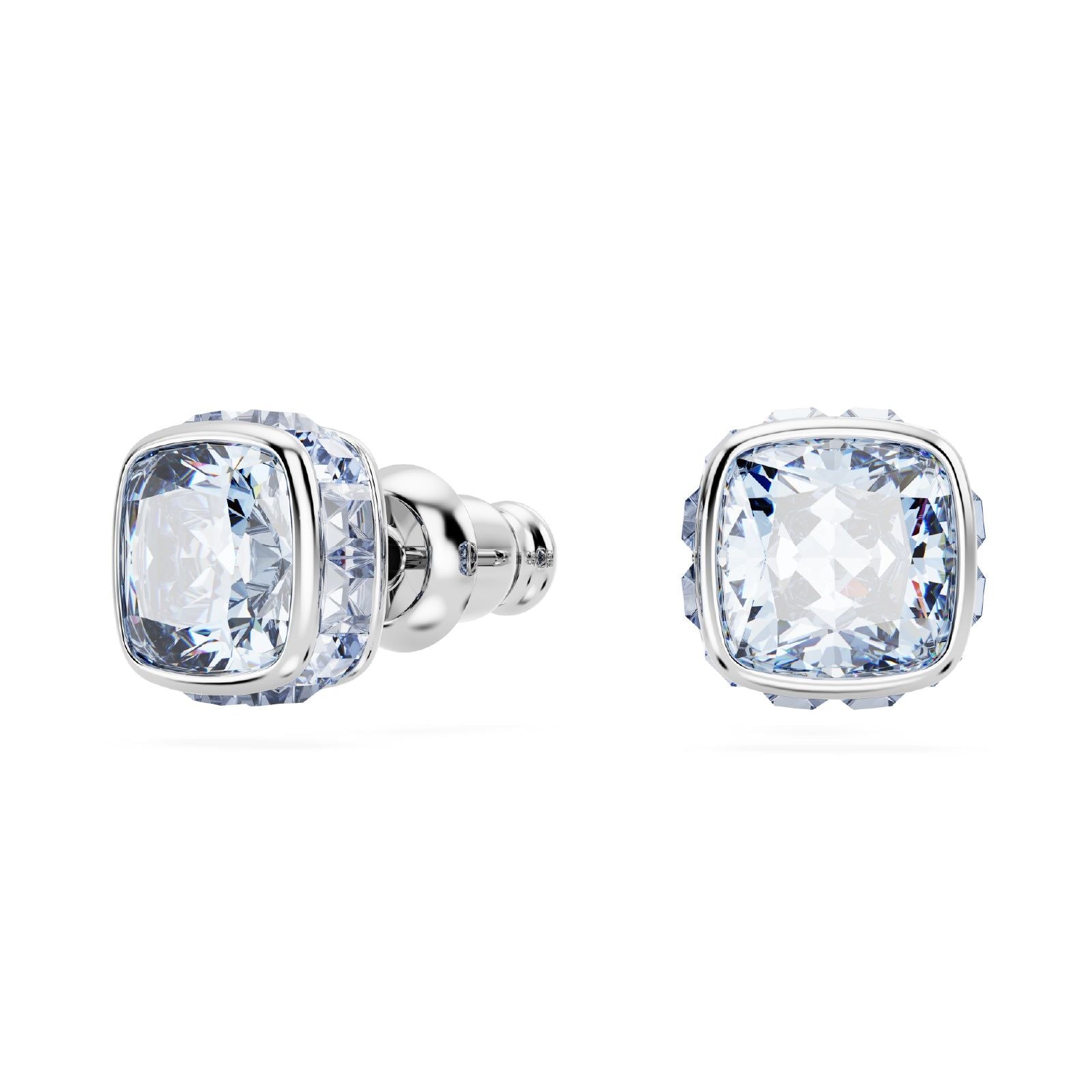 Orecchini punto luce donna Swarovski Birthstone cristallo azzurro marzo 5660800-1