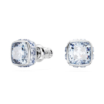 Orecchini punto luce donna Swarovski Birthstone cristallo azzurro marzo 5660800-1