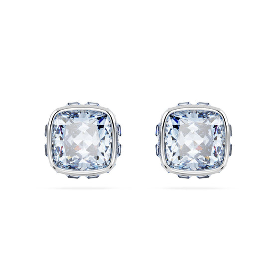 Orecchini punto luce donna Swarovski Birthstone cristallo azzurro marzo 5660800-2
