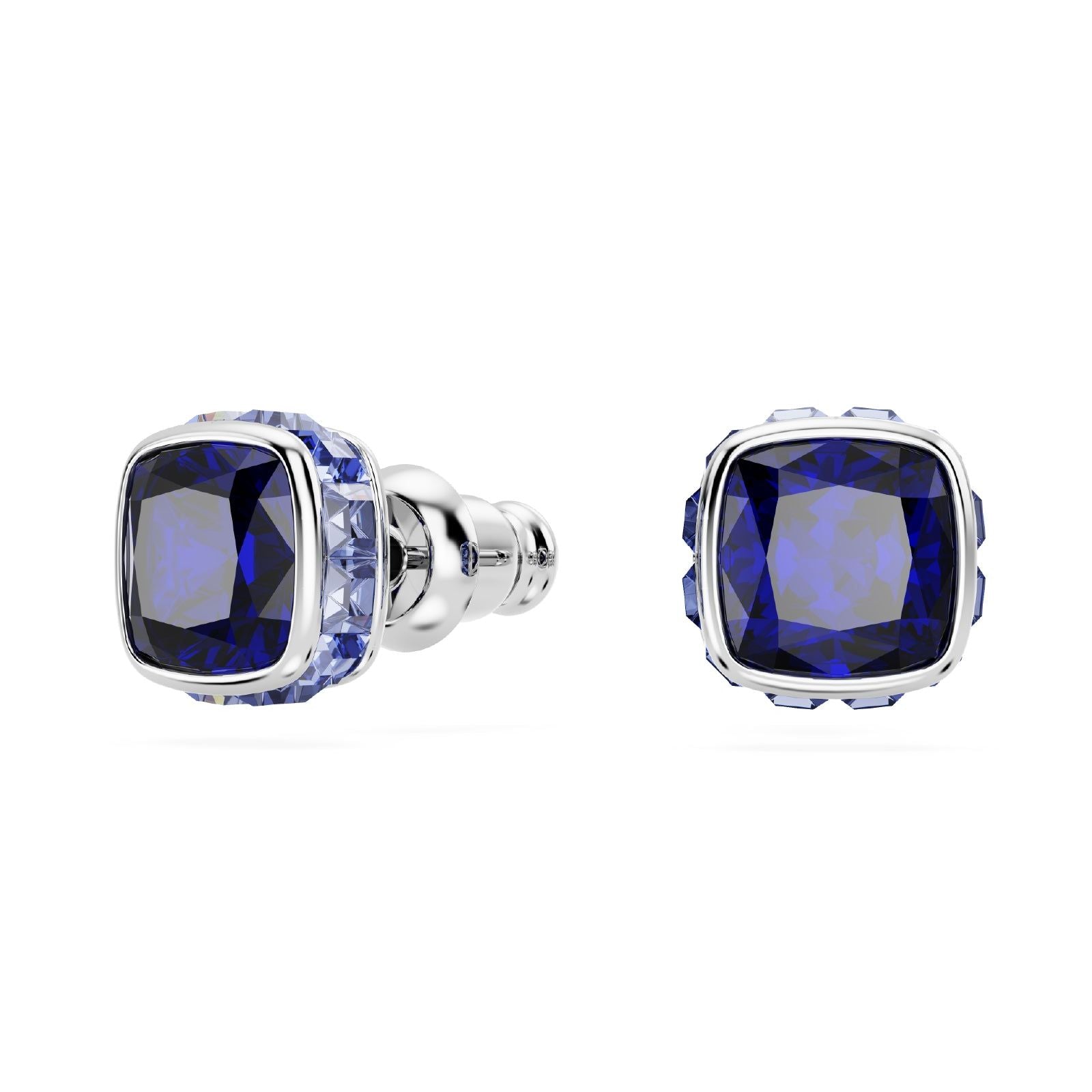 Orecchini punto luce donna Swarovski Birthstone cristallo blu settembre 5660803-1